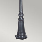 Elstead Wexford Outdoor Lamp Post in Black Silver
