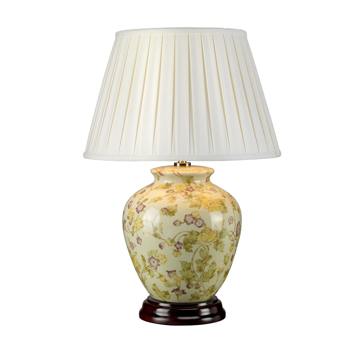 Elstead Yellow Flowers Table Lamp