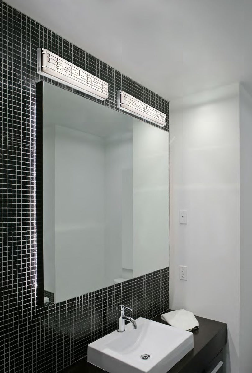 Kichler Zolon Large Linear Bathroom Wall Light Chrome ELS/KL/ZOLON/L BATH
